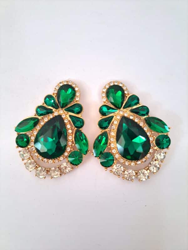 Aros Verdes Strass