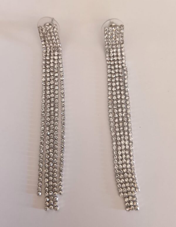 Aros Strass Cuadrados