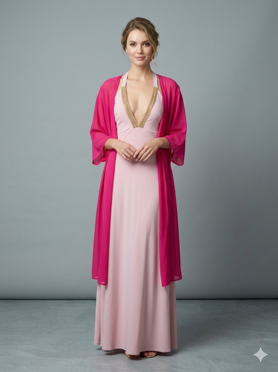 Kimono fuscia 1 Kimono fuscia