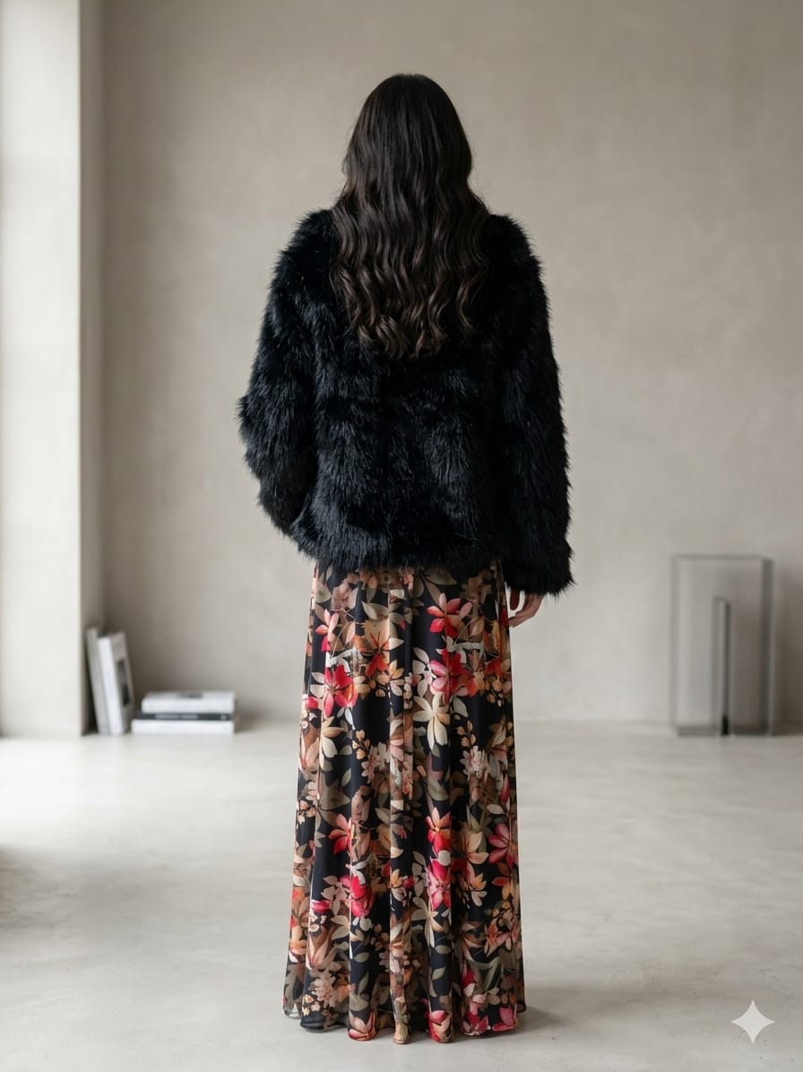 Chaqueta peluda Negra 2 Chaqueta peluda Negra - Imagen 2