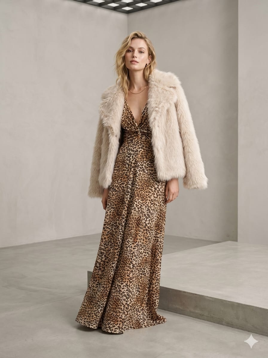 Chaqueta peluda beige 3 Chaqueta peluda beige - Imagen 3