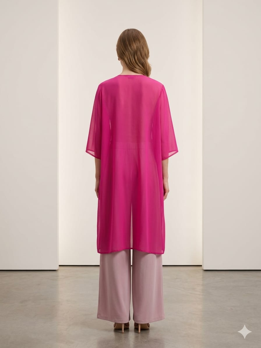 Kimono fuscia 2 Kimono fuscia - Imagen 2