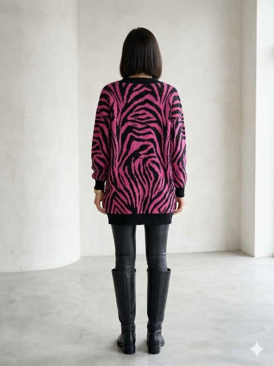 Chalecón Zebra Fuscia 2 Chalecón Zebra Fuscia - Imagen 2